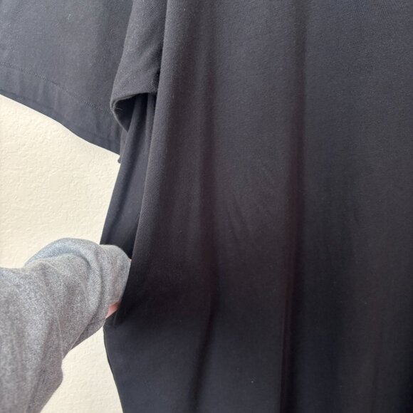 ESSENTIALS Fear of God FOG Women's Jet Black 3/4 Sleeve Maxi T-Shirt Dress - Picture 7 of 14